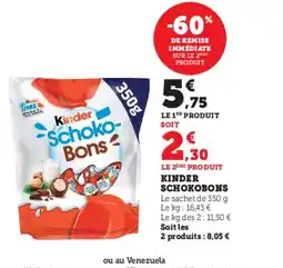 U Express KINDER Schokobons offre