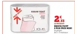U Express Essuie-tout 2 plis prix mini offre