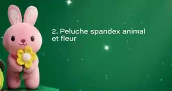 Monoprix Peluche spandex animal et fleur offre