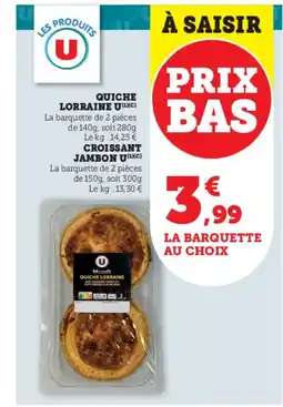 U Express Quiche lorraine u offre