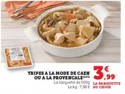 U Express Tripes a la mode de caen ou a la provencale offre