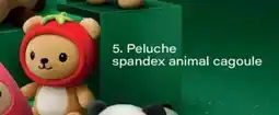 Monoprix Peluche spandex animal cagoule offre
