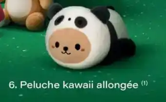 Monoprix Peluche kawaii allongée offre