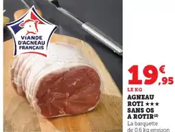 U Express Agneau roti sans os a rotir offre