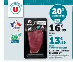 U Express Filet de canard filiere u offre