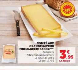 U Express Comté aop grande saveur fromagerie badoz offre