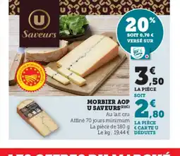 U Express Morbier aop u saveurs offre