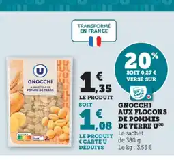 U Express Gnocchi aux flocons de pommes de terre u offre