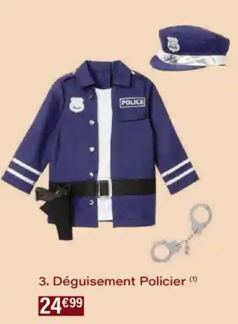 Monoprix Déguisement policier offre
