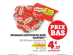 U Express BABYBEL Fromage pasteurise mini offre