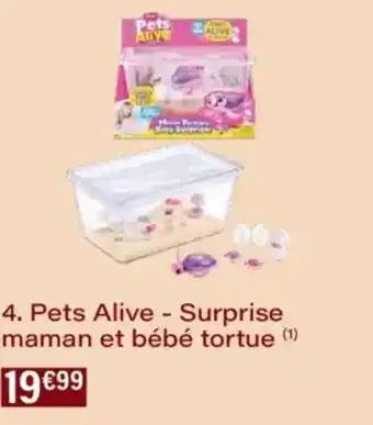 Monoprix Pets alive - surprise maman et bébé tortue offre