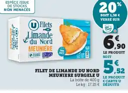 U Express Filet de limande du nord meuniere surgele u offre