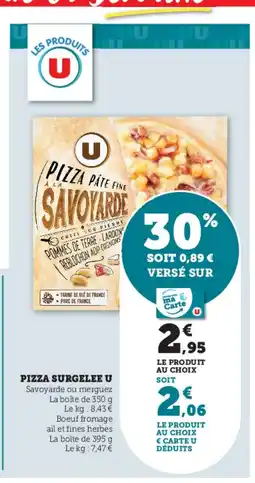 U Express Pizza surgelee u offre