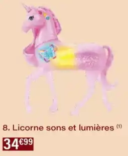 Monoprix Licorne sons et lumières offre
