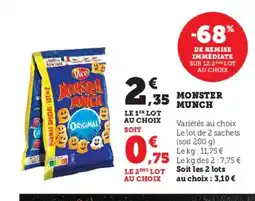U Express MONSTER MUNCH offre