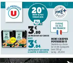 U Express Mini crepes fourrecs u offre
