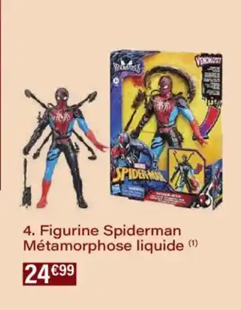 Monoprix Figurine spiderman métamorphose liquide offre