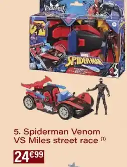 Monoprix Spiderman venom vs miles street race offre