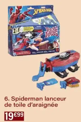Monoprix Spiderman lanceur de toile d'araignée offre