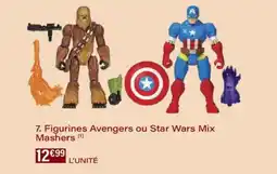 Monoprix Figurines avengers ou star wars mix mashers offre
