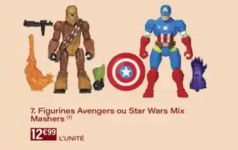 Monoprix Figurines avengers ou star wars mix mashers offre