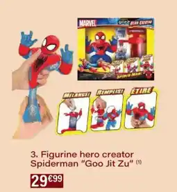 Monoprix Figurine hero creator spiderman goo jit zu offre