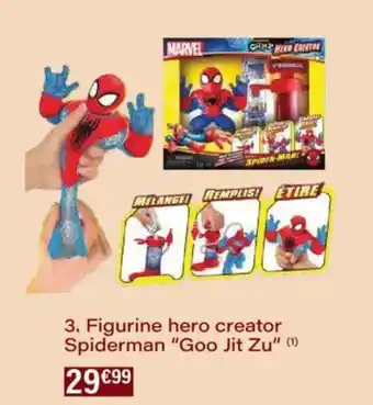 Monoprix Figurine hero creator spiderman goo jit zu offre