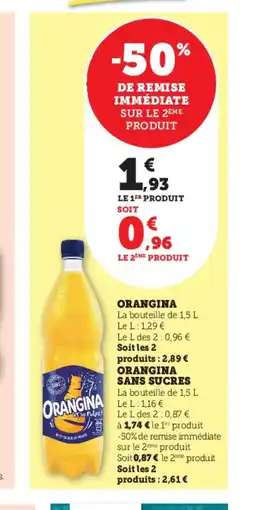 U Express ORANGINA offre