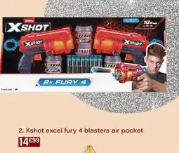Monoprix Xshot excel fury 4 blasters air pocket offre