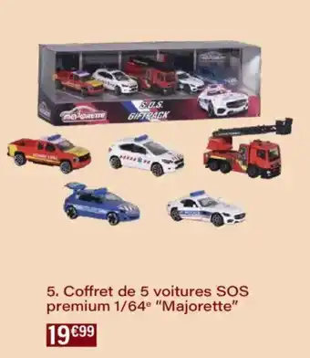 Monoprix Coffret de 5 voitures sos premium 1/64 majorette offre