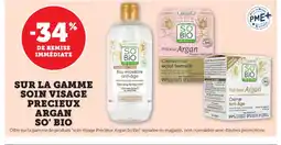 U Express SO' BIO Sur la gamme soin visage precieux argan offre