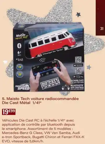 Maisto tech voiture radiocommandée die cast métal 1/41