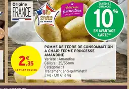 Intermarché Express Pomme de terre de consommation a chair ferme princesse amandine offre