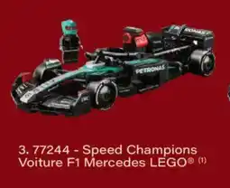 Monoprix 77244 - speed champions voiture f1 mercedes lego offre