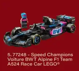 Monoprix 77248 - speed champions voiture bwt alpine f1 team a524 race car lego offre