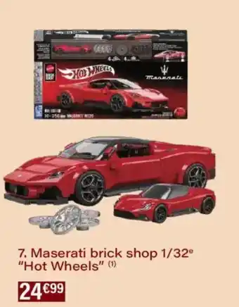 Maserati brick shop 1/32e hot wheels