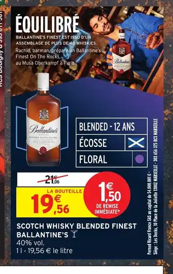 BALLANTINE'S Scotch whisky blended finest