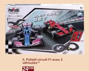 Monoprix Polistil circuit f1 avec 2 véhicules offre