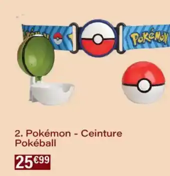 Monoprix Pokémon - ceinture pokéball offre
