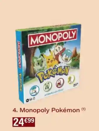 Monoprix Monopoly pokémon offre