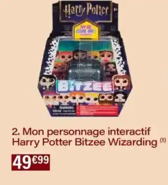 Monoprix Mon personnage interactif harry potter bitzee wizarding offre