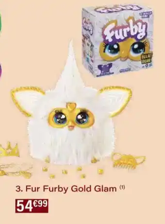 Monoprix Fur furby gold glam offre