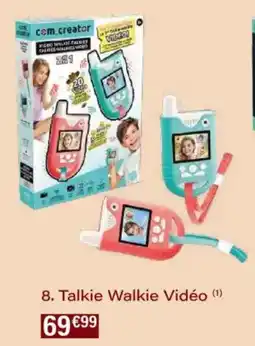 Monoprix Talkie Walkie Vidéo offre