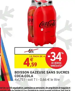 Intermarché Express COCA-COLA Boisson gazeuse sans sucres offre