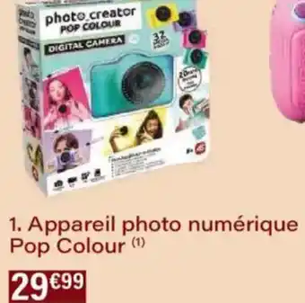 Monoprix appareil photo numérique pop colour offre