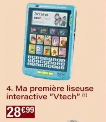 Monoprix Ma première liseuse interactive vtech offre