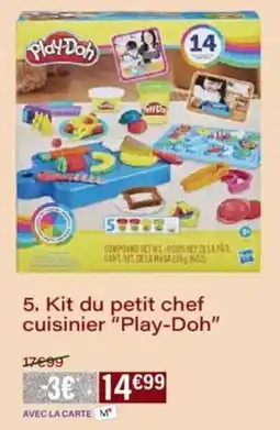 Monoprix Kit du petit chef cuisinier play-doh offre