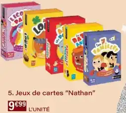 Monoprix Jeux de cartes nathan offre