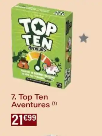 Monoprix Top ten aventures offre
