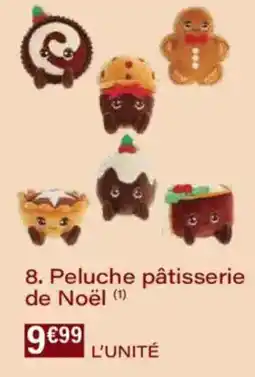 Monoprix Peluche pâtisserie de noël offre